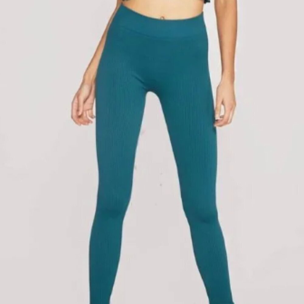 Spiritual Gangster Seamless Legging Blue size Medium/Large - Picture 1 of 9